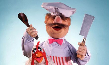 The Swedish Chef. And a chicken.
